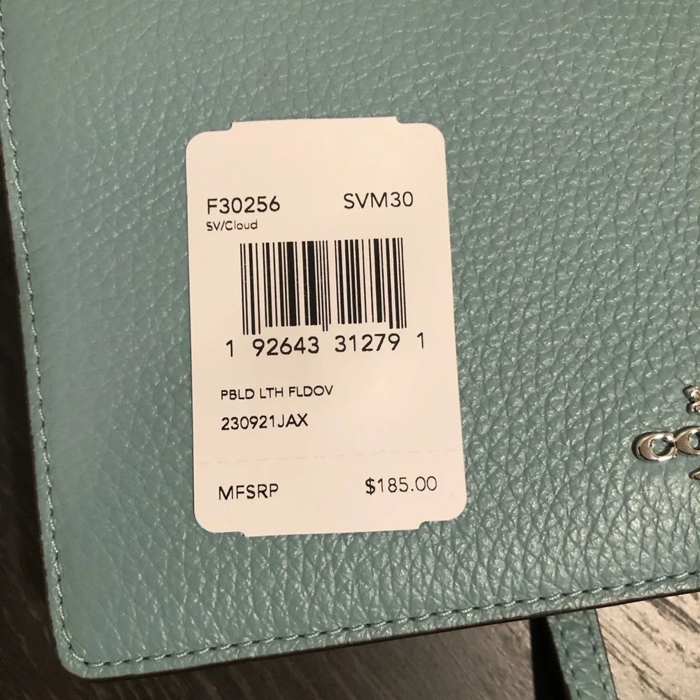 Coach Blue Leather Crossbody Bag - Picture 9 of 10